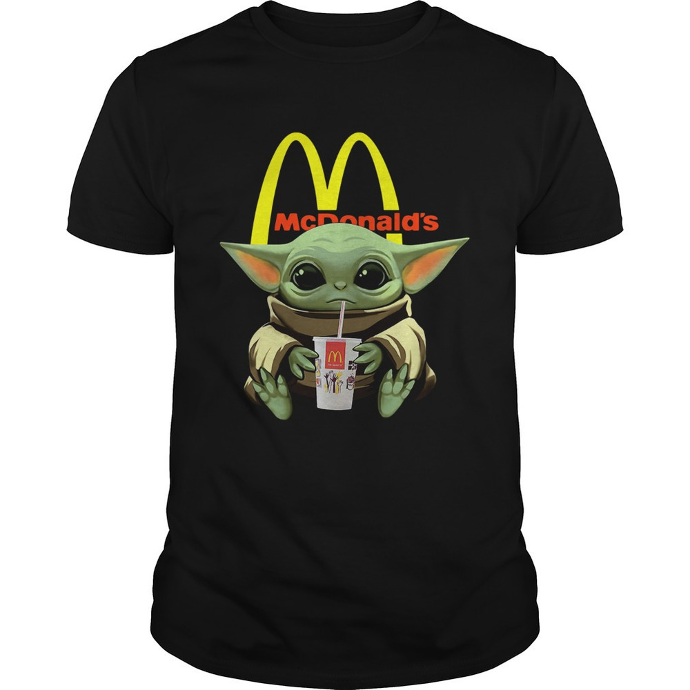Baby Yoda Hug Mcdonalds Shirt